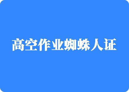 插逼逼逼逼黄色高空作业蜘蛛人证